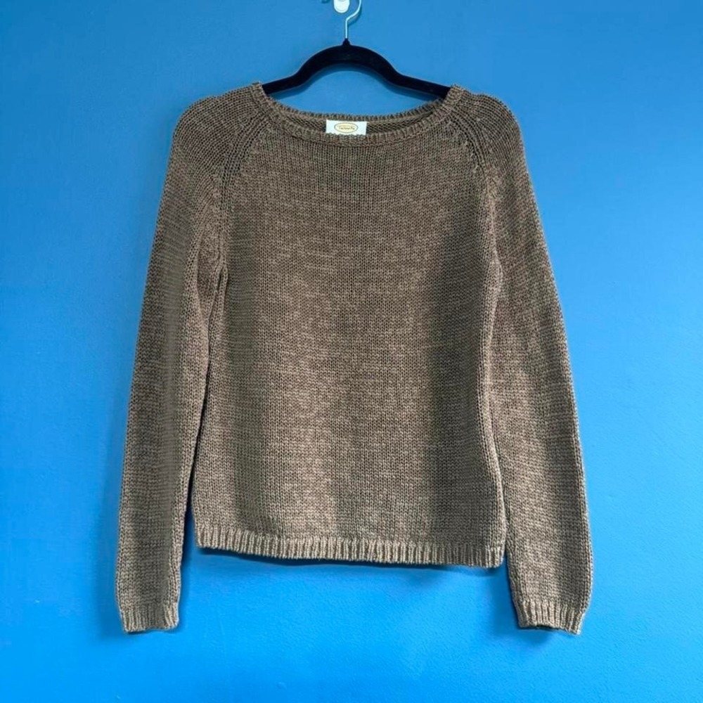 Vintage Talbots Brown Sweater Women's Size Small Petite Classic Minimalist Retro